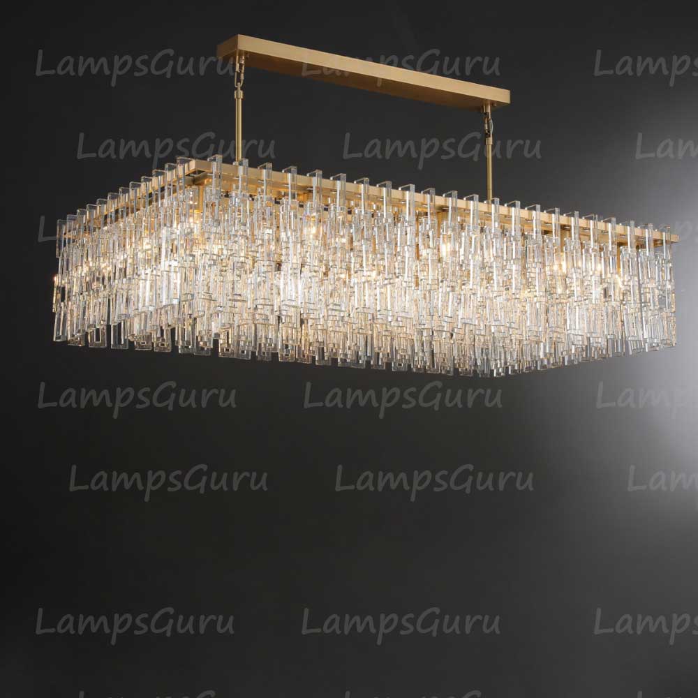 LG Marian Tiered Rectangular Chandelier 60"