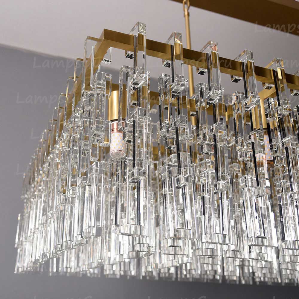 LG Marian Tiered Rectangular Chandelier 60"