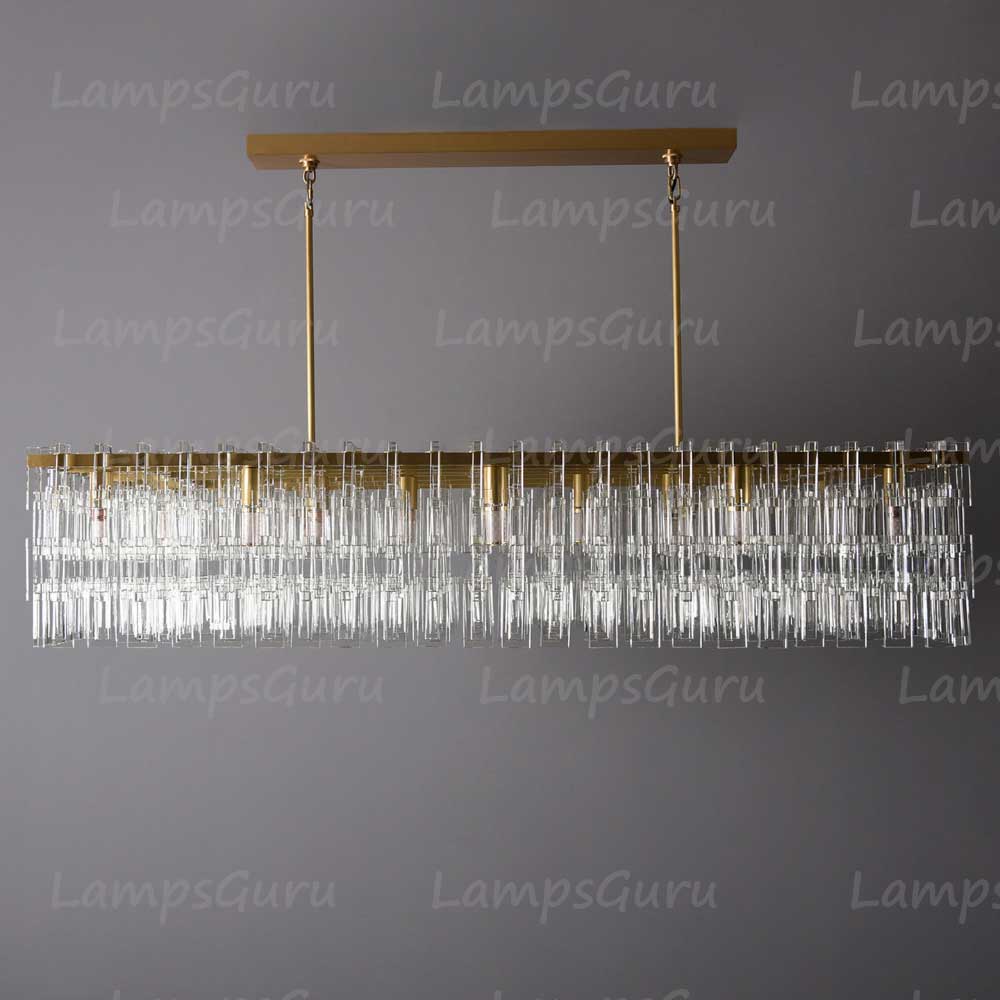 LG Marian Tiered Rectangular Chandelier 60"