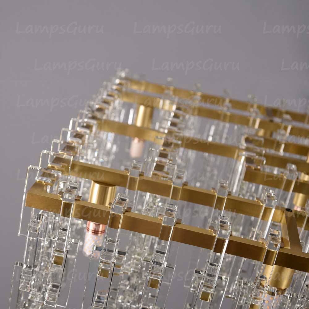LG Marian Tiered Rectangular Chandelier 60"
