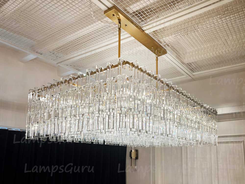 LG Marian Tiered Rectangular Chandelier 60"