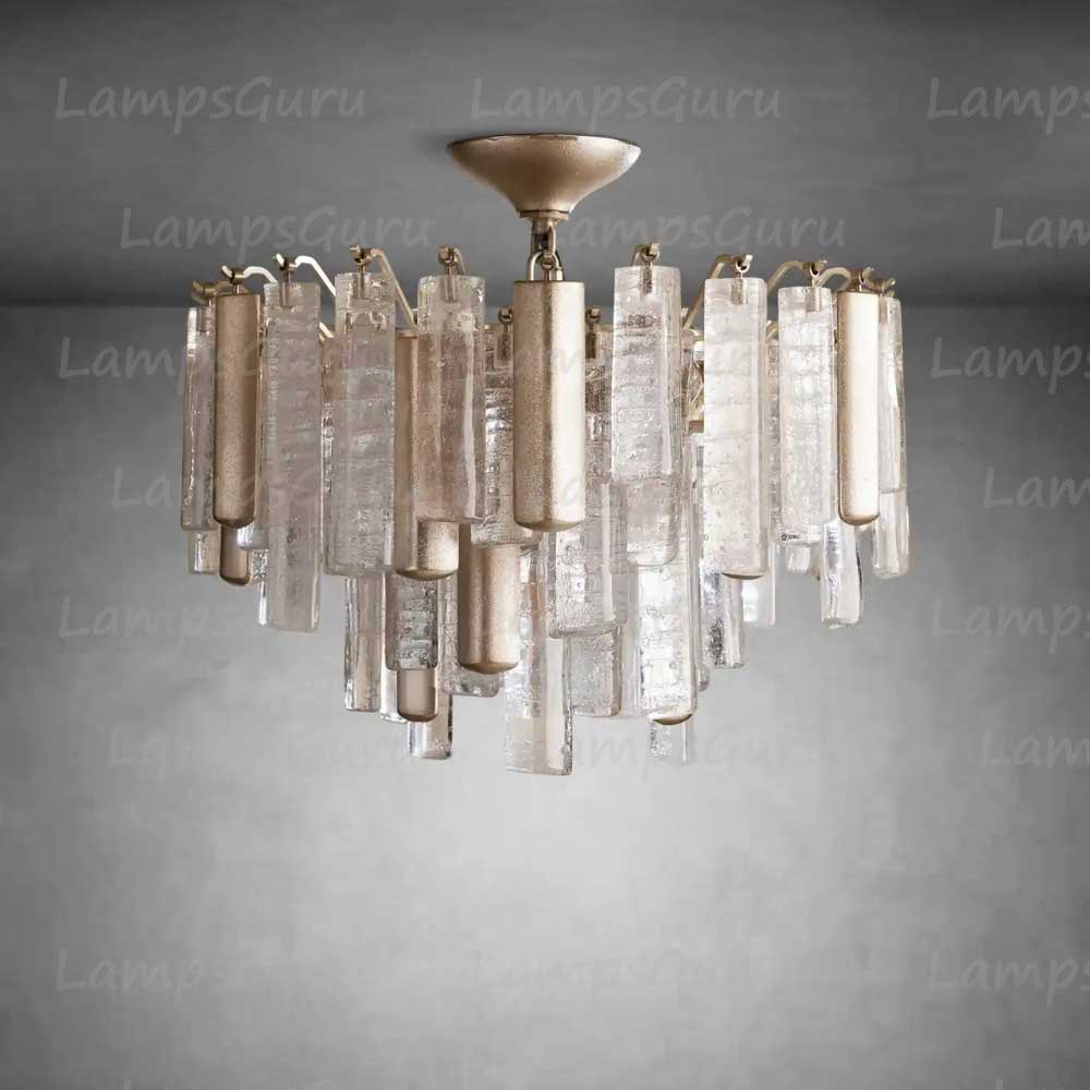 Neva Murano Glass Flush Mount Ceiling Light D18"