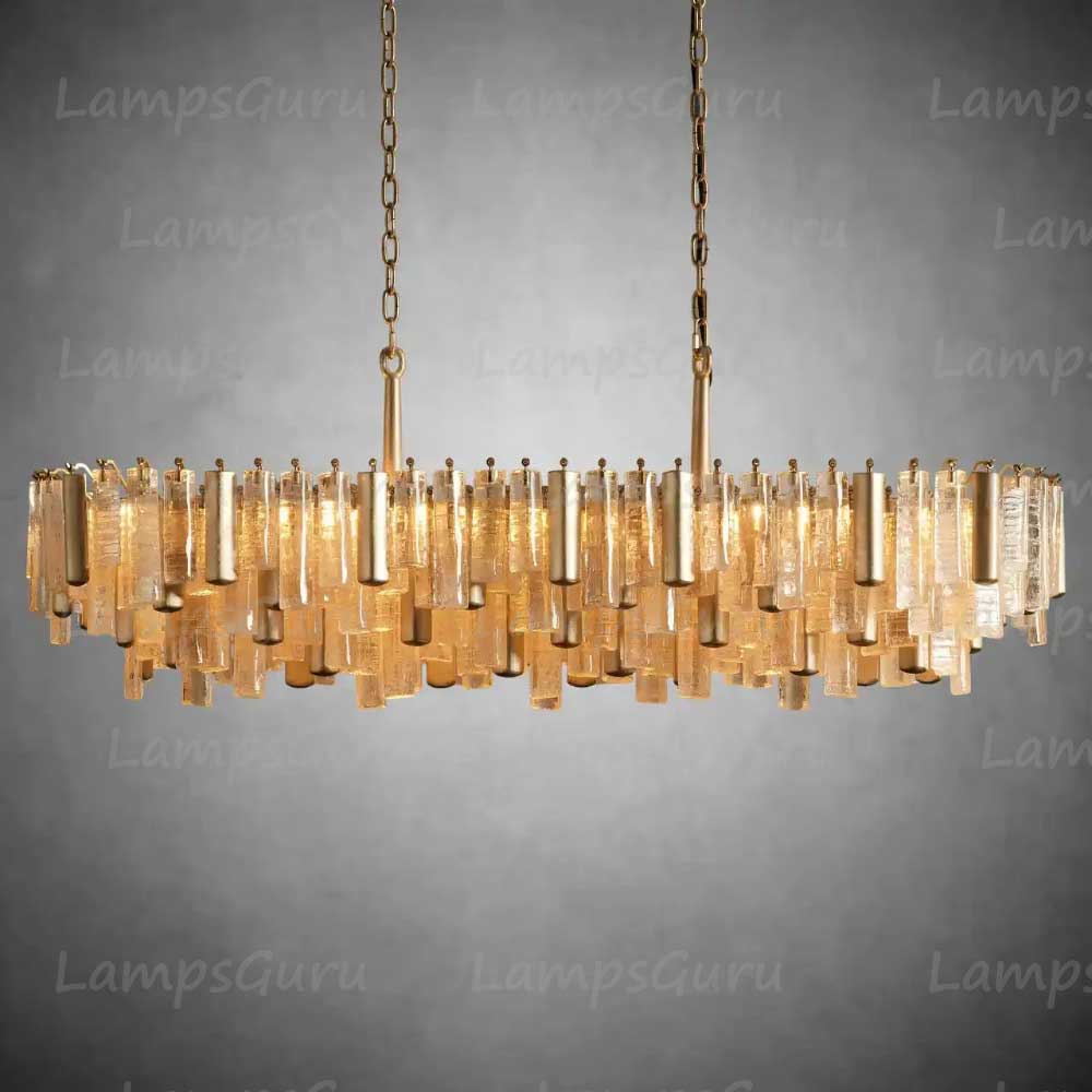 Neva Murano Glass Linear Chandelier