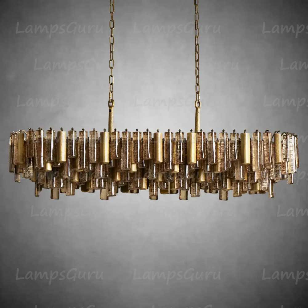 Neva Murano Glass Linear Chandelier