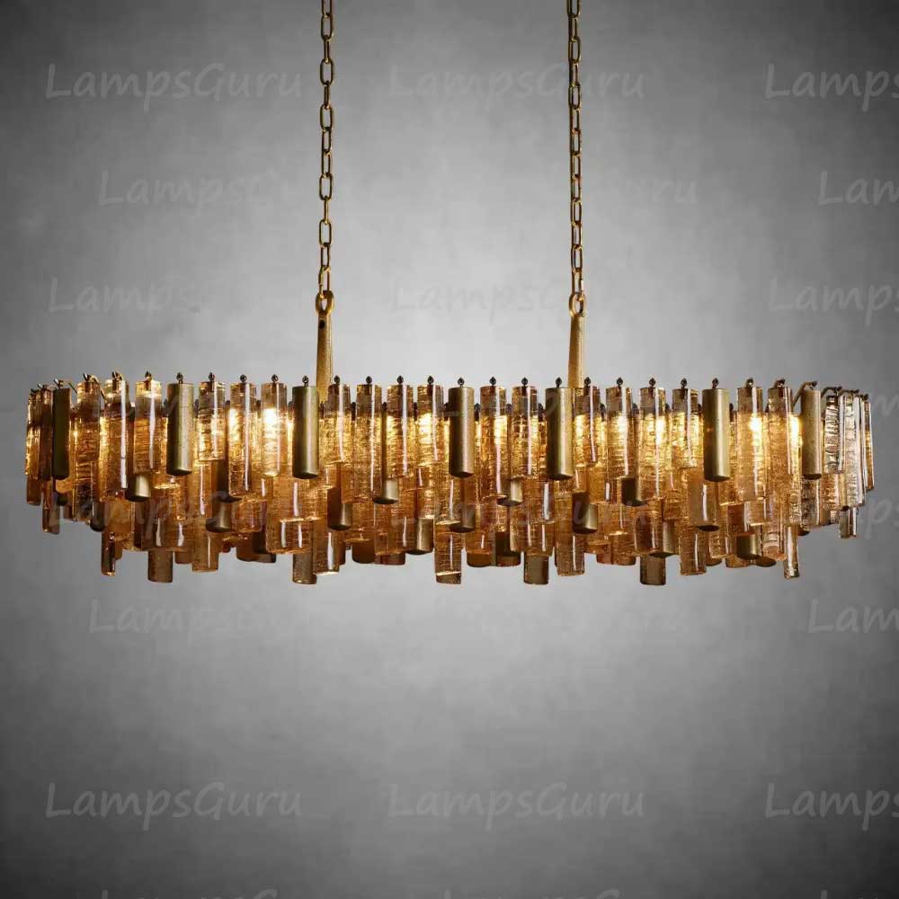 Neva Murano Glass Linear Chandelier