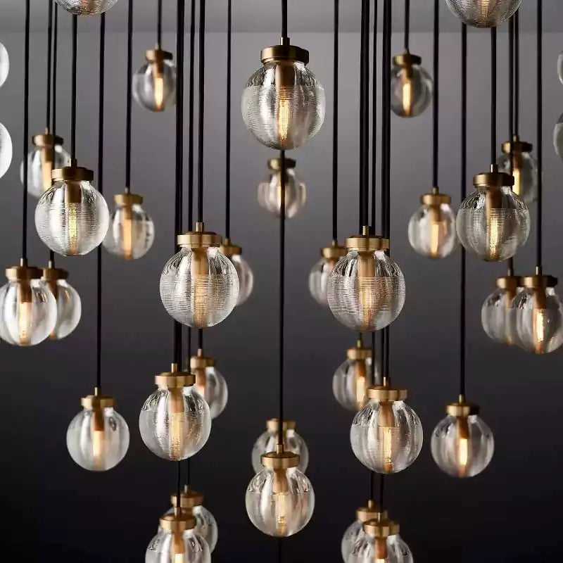 Pearls Spherical Round Chandelier 48"