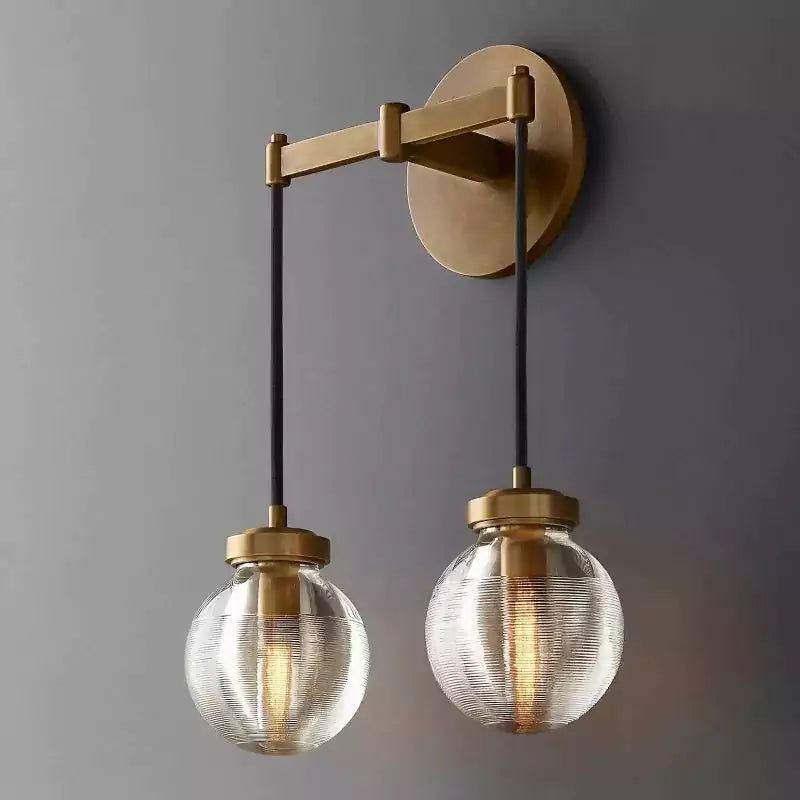 Pearls Drops Double Wall Sconce