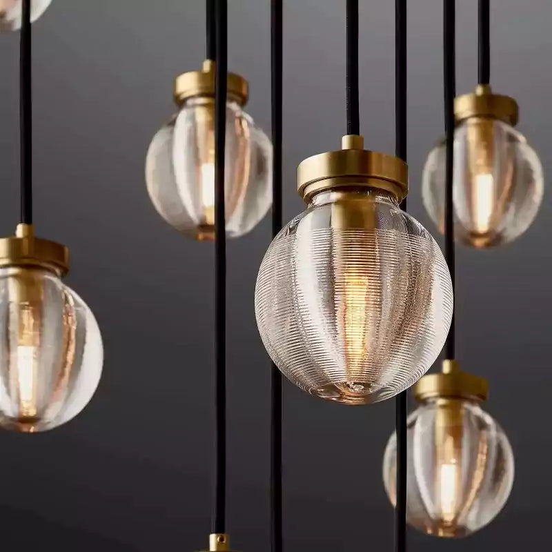 Pearls Spherical Round Chandelier 60"