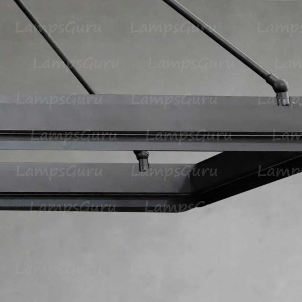 LG Peral Rectangular Chandelier 48"