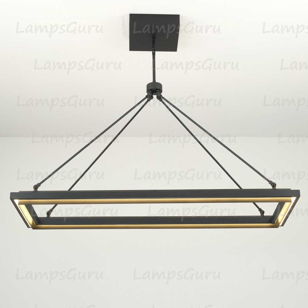 LG Peral Rectangular Chandelier 48"
