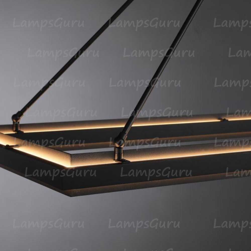 LG Peral Rectangular Chandelier 48"