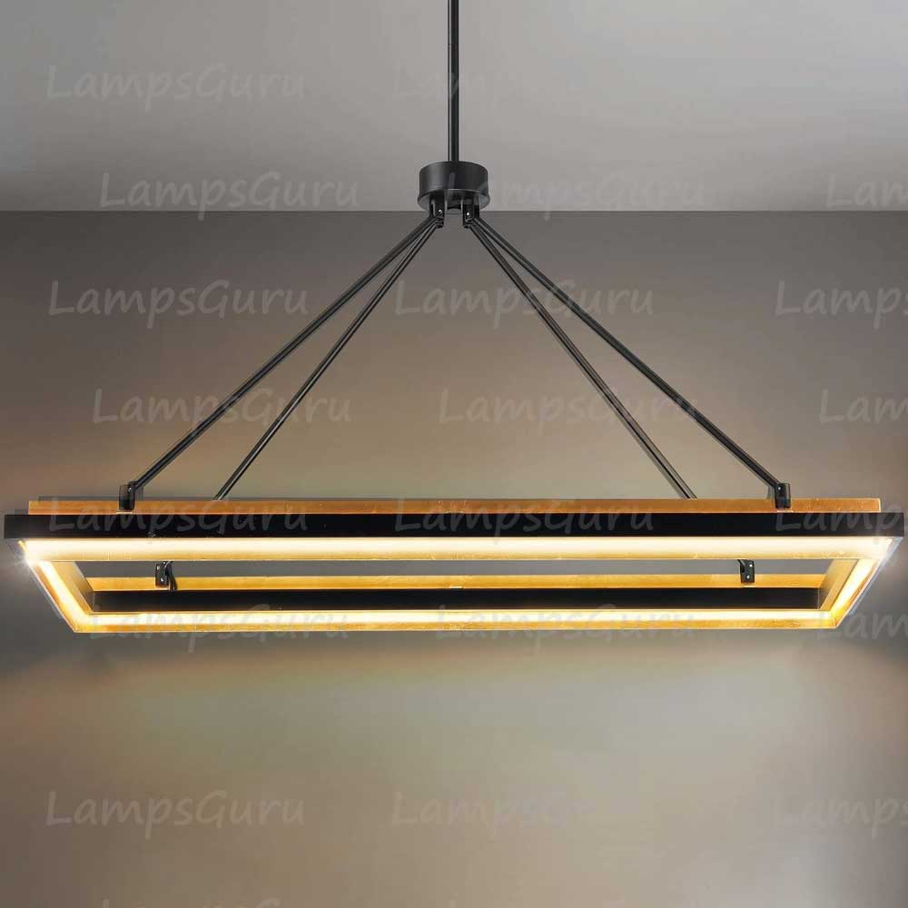 LG Peral Rectangular Chandelier 48"
