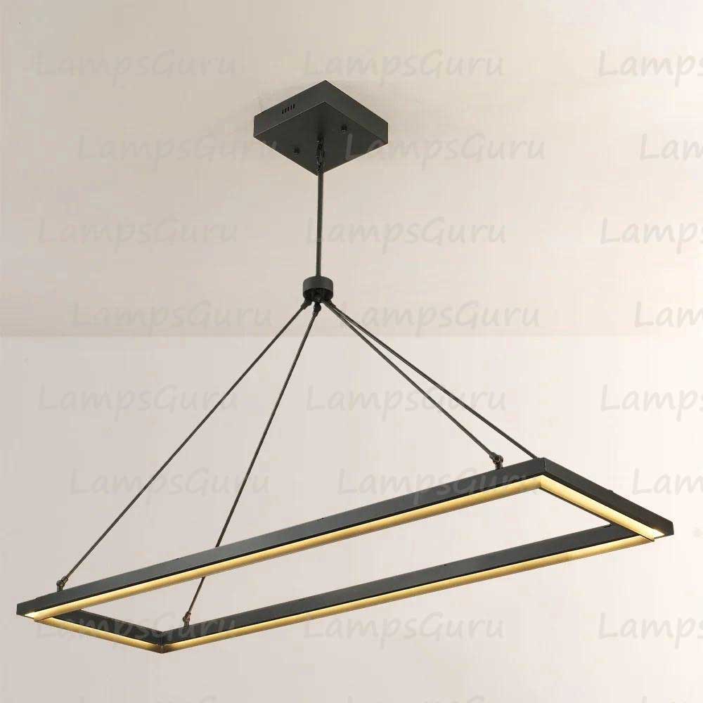 LG Peral Rectangular Chandelier 62"