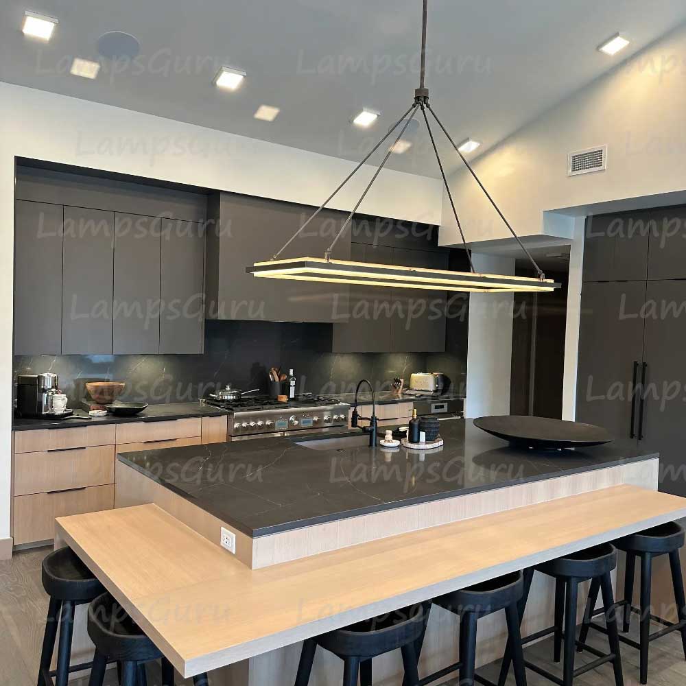 LG Peral Rectangular Chandelier 62"