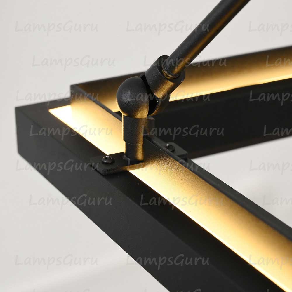 LG Peral Rectangular Chandelier 62"