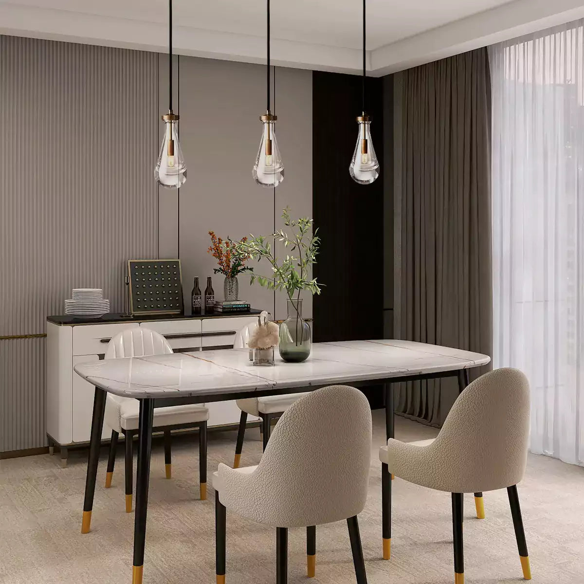 Raindrop Cord Pendant Light