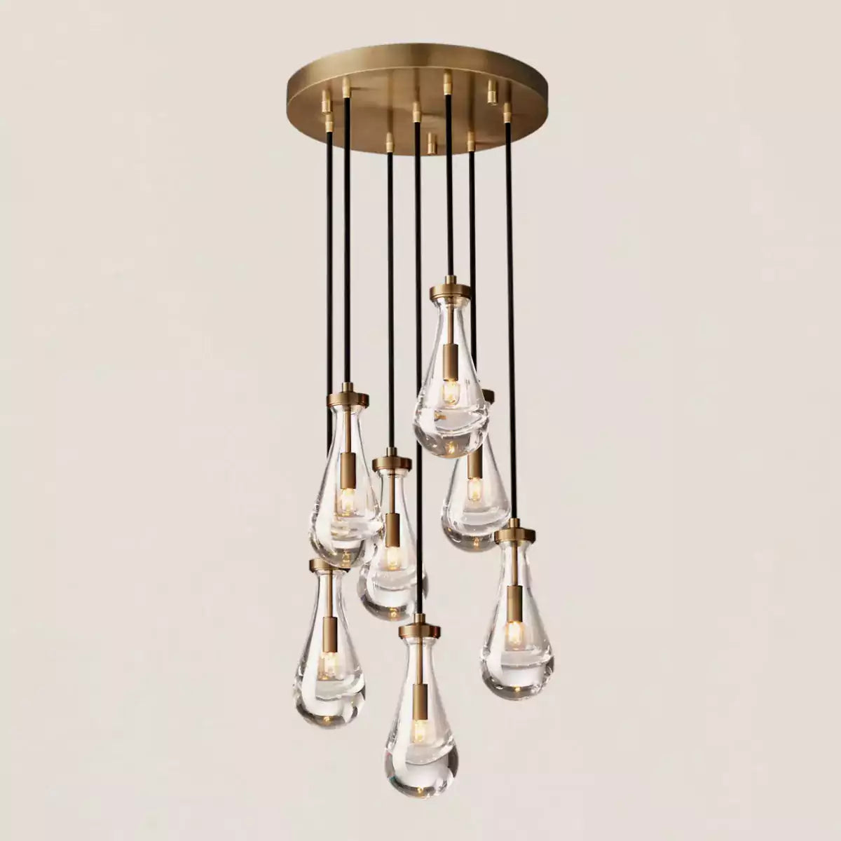 Raindrop Round Chandelier 18″