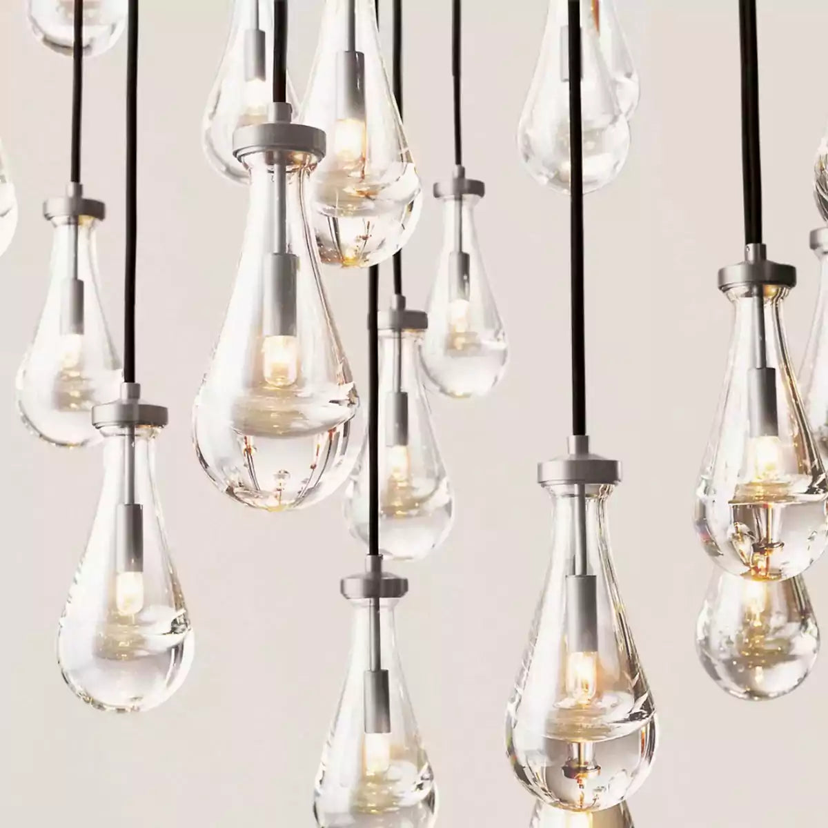 Raindrop Round Chandelier 60"