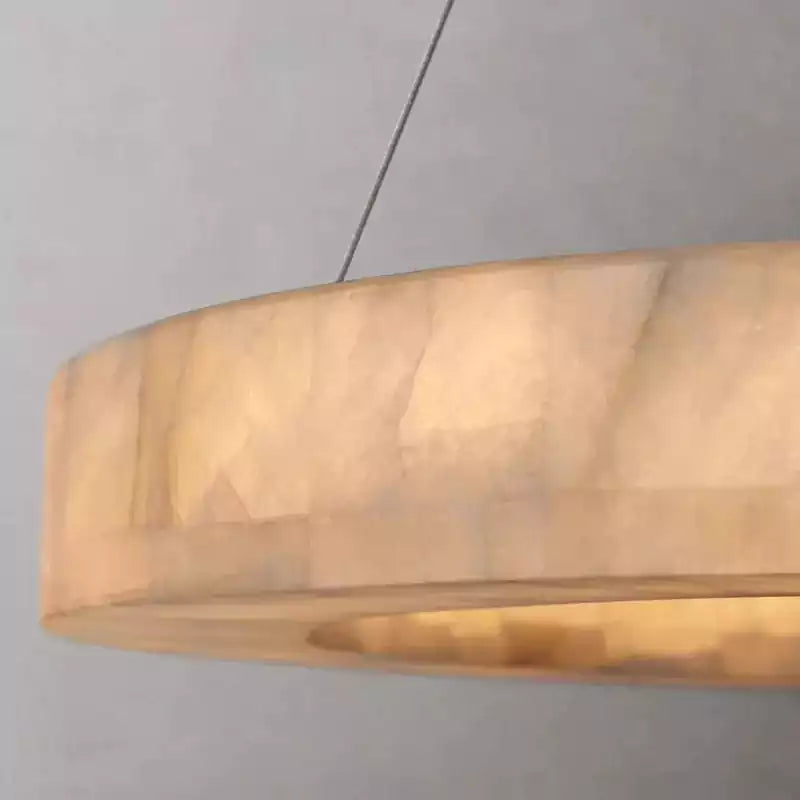 Rivagey Calcite Round Chandelier 31"