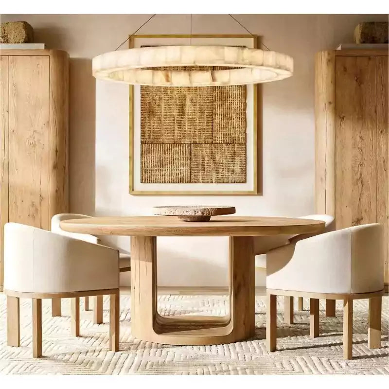 Rivagey Calcite Round Chandelier 40"