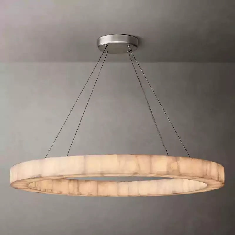 Rivagey Calcite Round Chandelier 60"