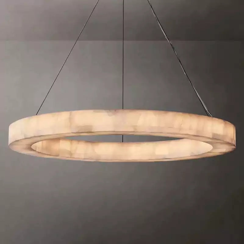 Rivagey Calcite Round Chandelier 60"