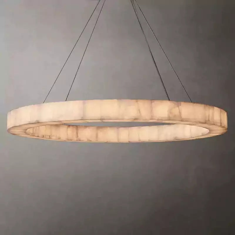 Rivagey Calcite Round Chandelier 60"