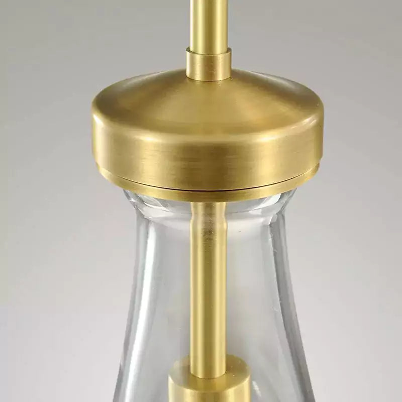 Raindrop 3 Lights Rod Round Chandelier