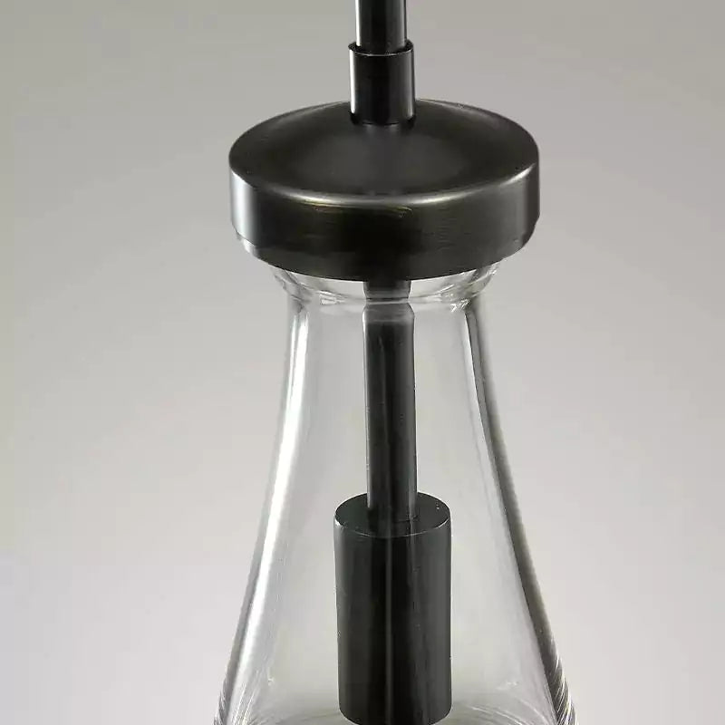 Raindrop 3 Lights Rod Round Chandelier