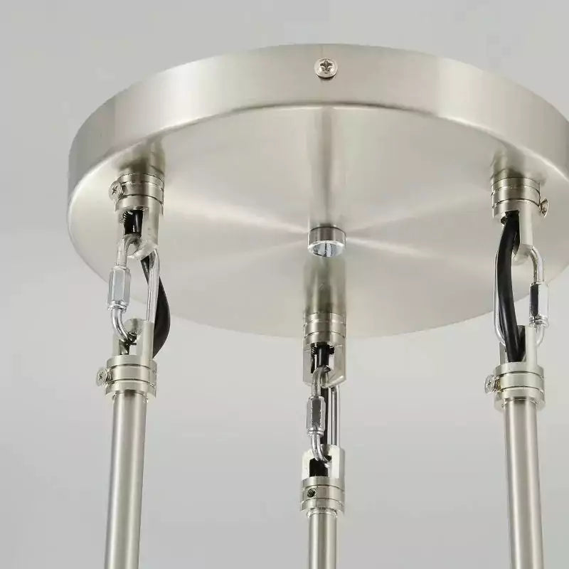 Raindrop 3 Lights Rod Round Chandelier