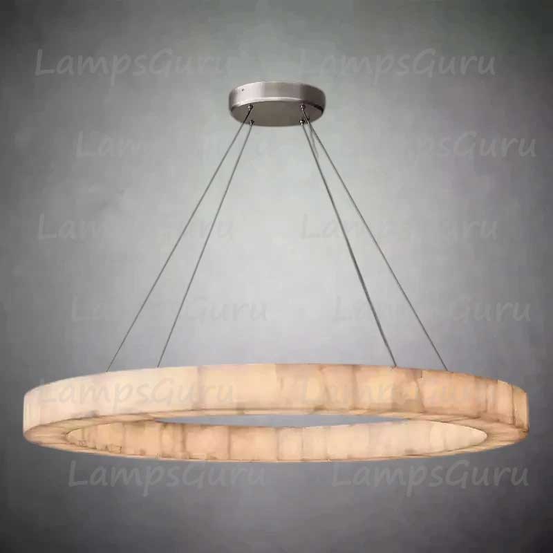 Rivagey Calcite Round Chandelier 60"