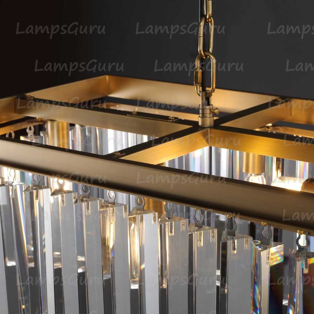 RHYSE Rectangular Chandelier 49"