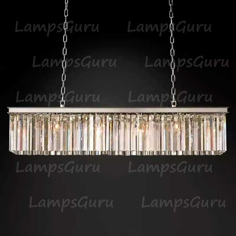 RHYSE Rectangular Chandelier 49"