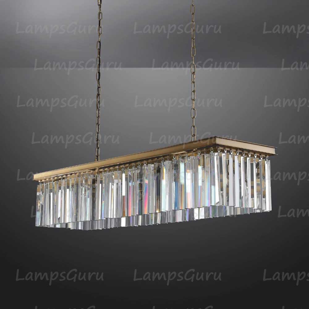 RHYSE Rectangular Chandelier 49"