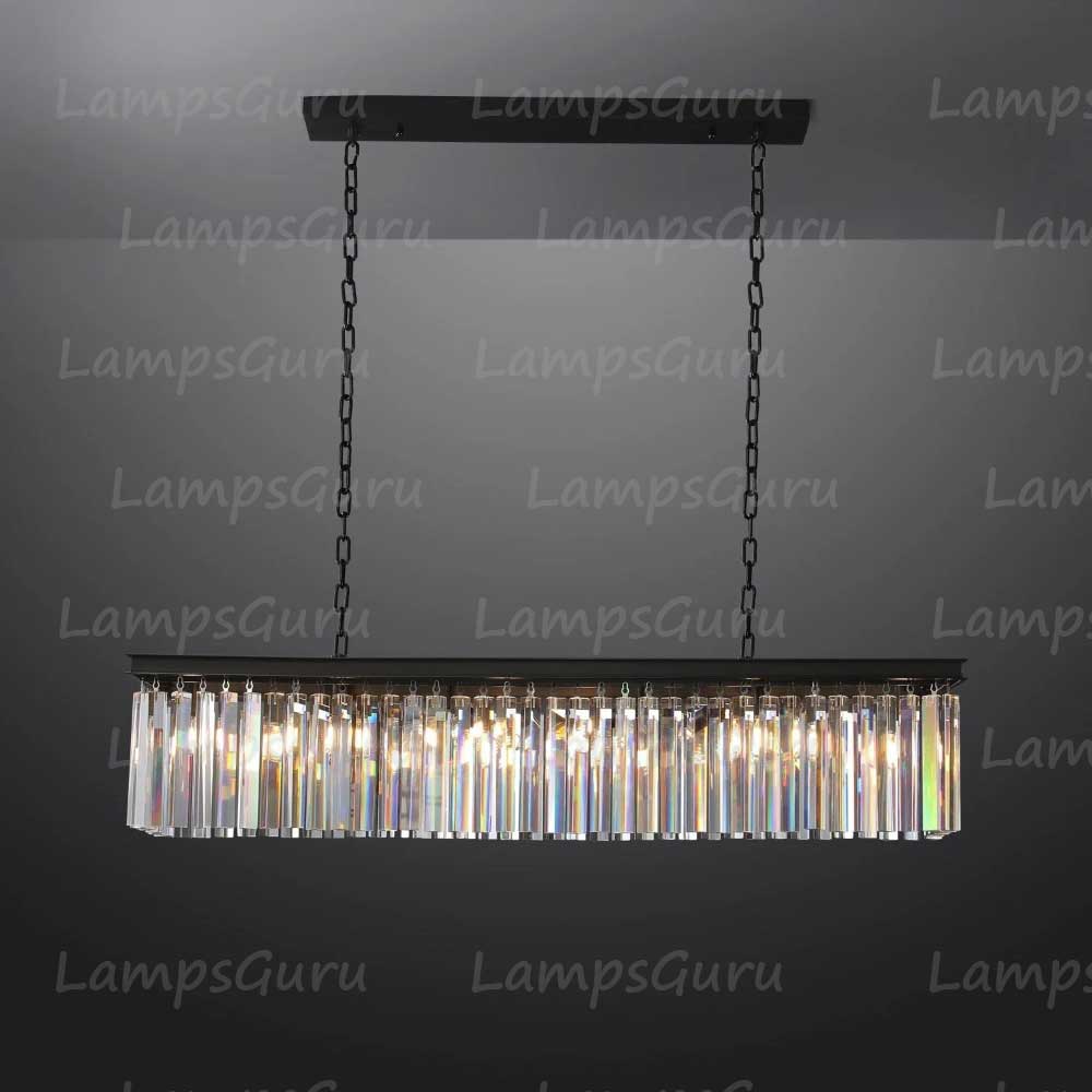 RHYSE Rectangular Chandelier 49"