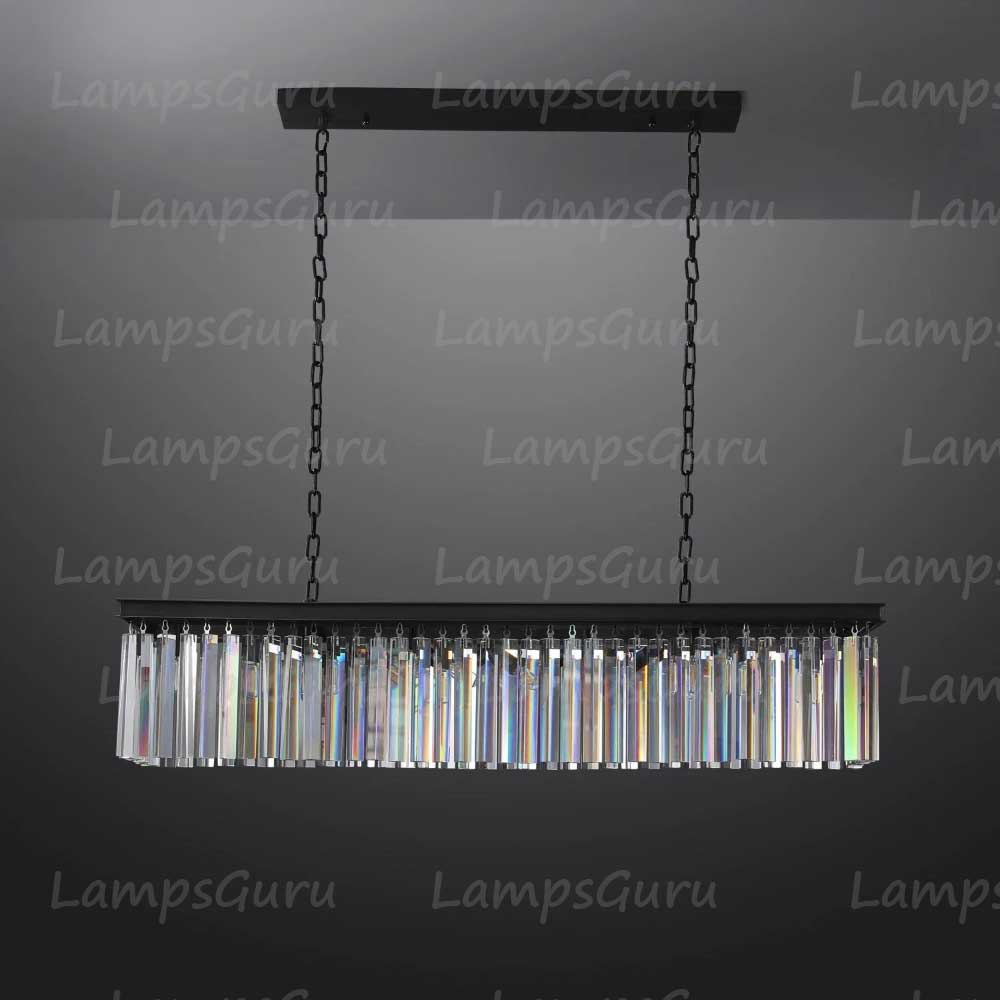 RHYSE Rectangular Chandelier 49"