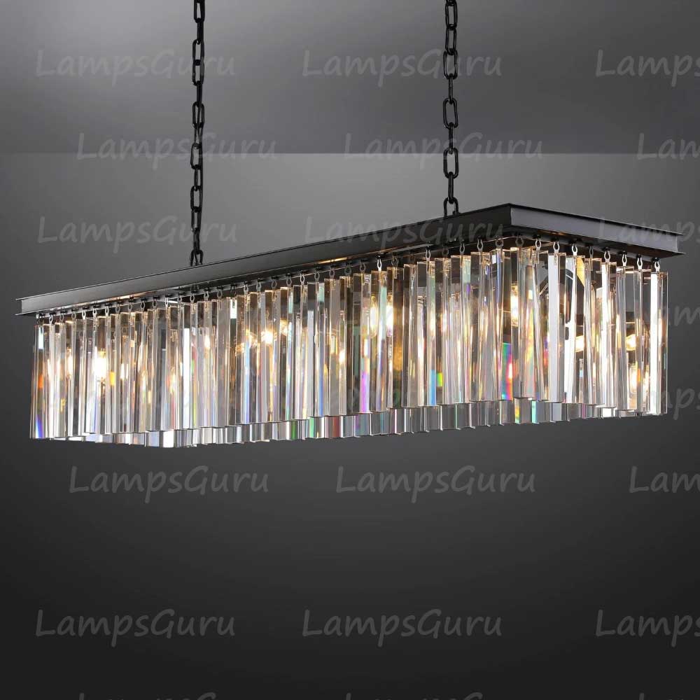 RHYSE Rectangular Chandelier 49"