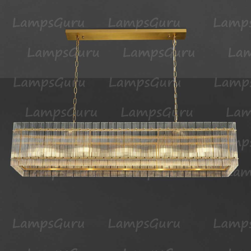 San Marcon Rectangular Chandelier 54"