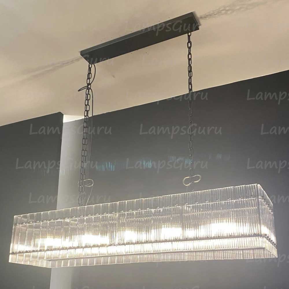 San Marcon Rectangular Chandelier 54"