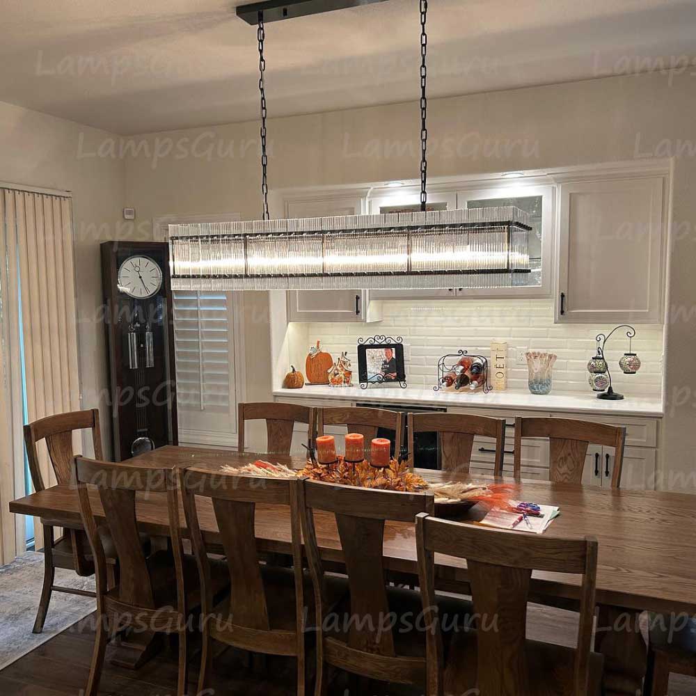 San Marcon Rectangular Chandelier 54"