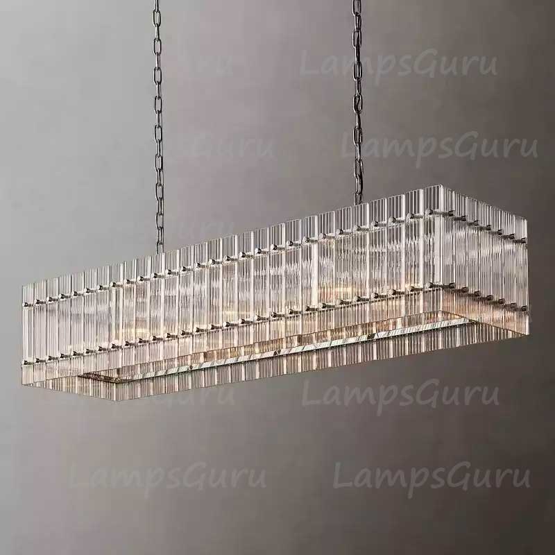 San Marcon Rectangular Chandelier 54"