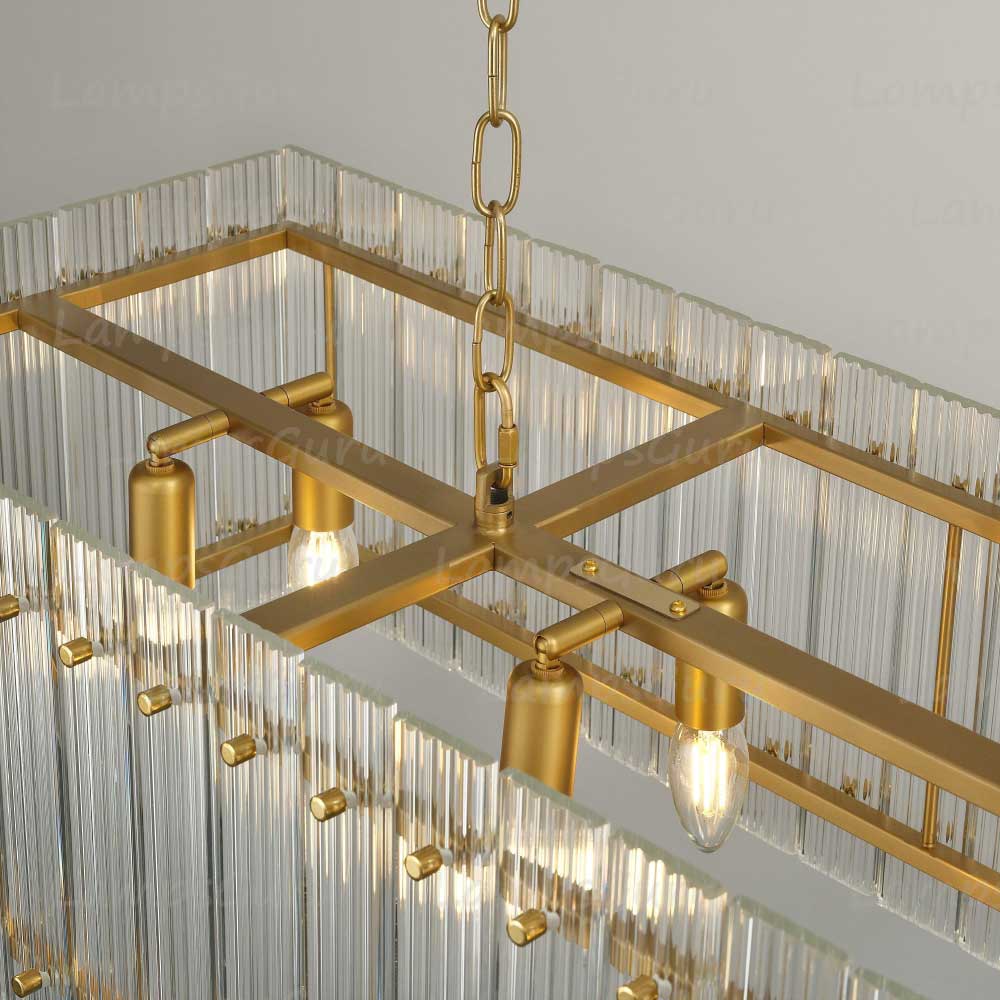 San Marcon Rectangular Chandelier 54"