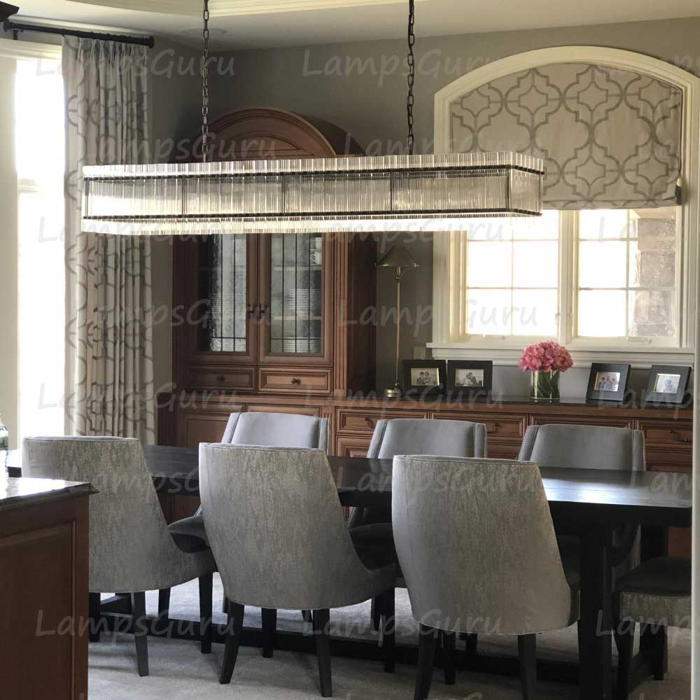 San Marcon Modern Rectangular Chandelier 72"