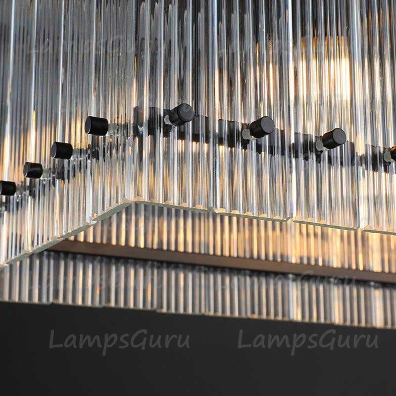 San Marcon Modern Rectangular Chandelier 72"