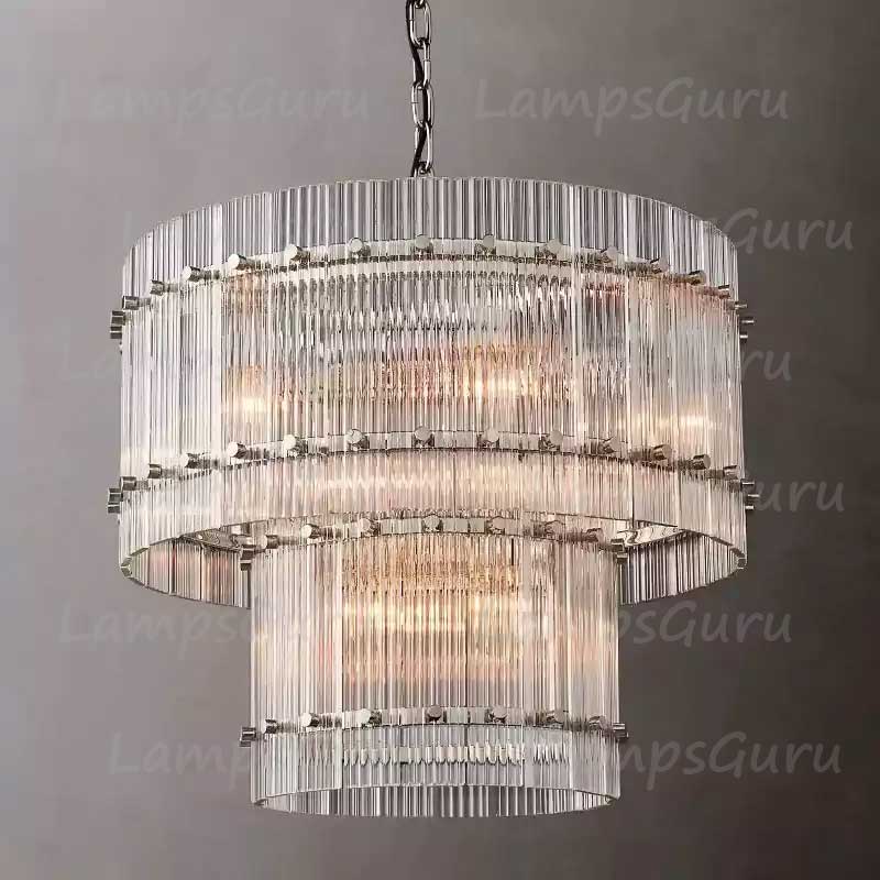 San Marcon Two Tier Round Chandelier 22"
