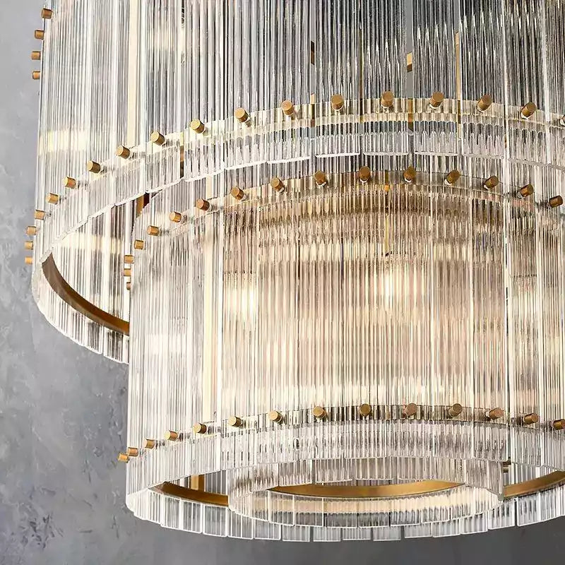 San Marcon Two Tier Round Chandelier 60"