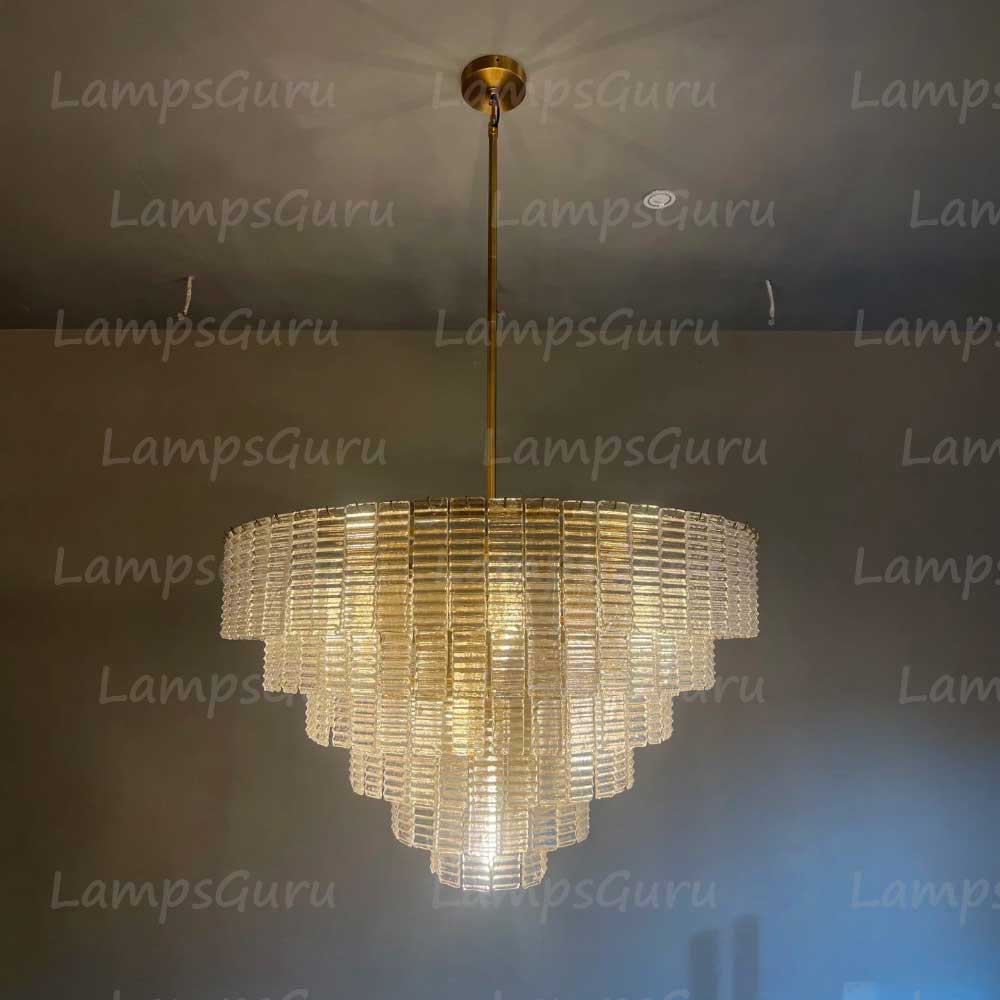 Sireney Clear Glass Round Chandelier 41"