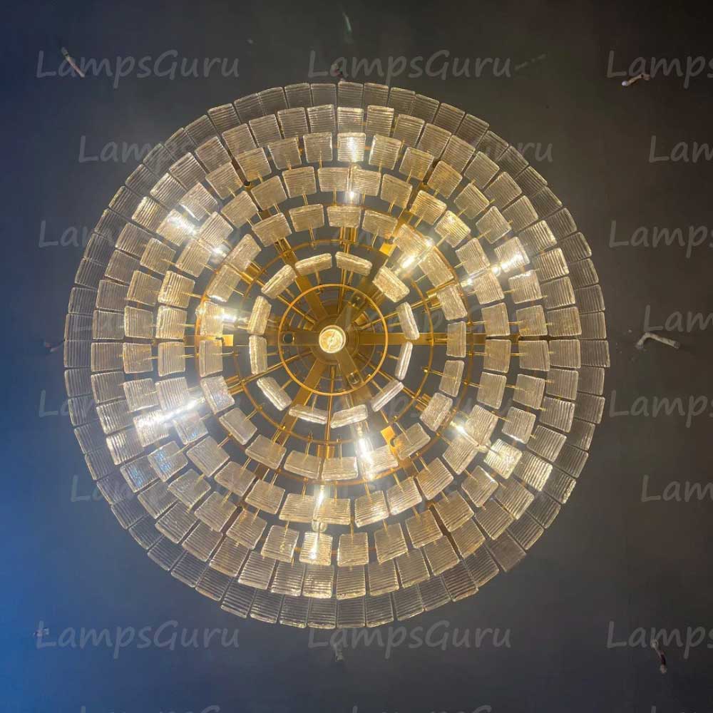 Sireney Clear Glass Round Chandelier 41"