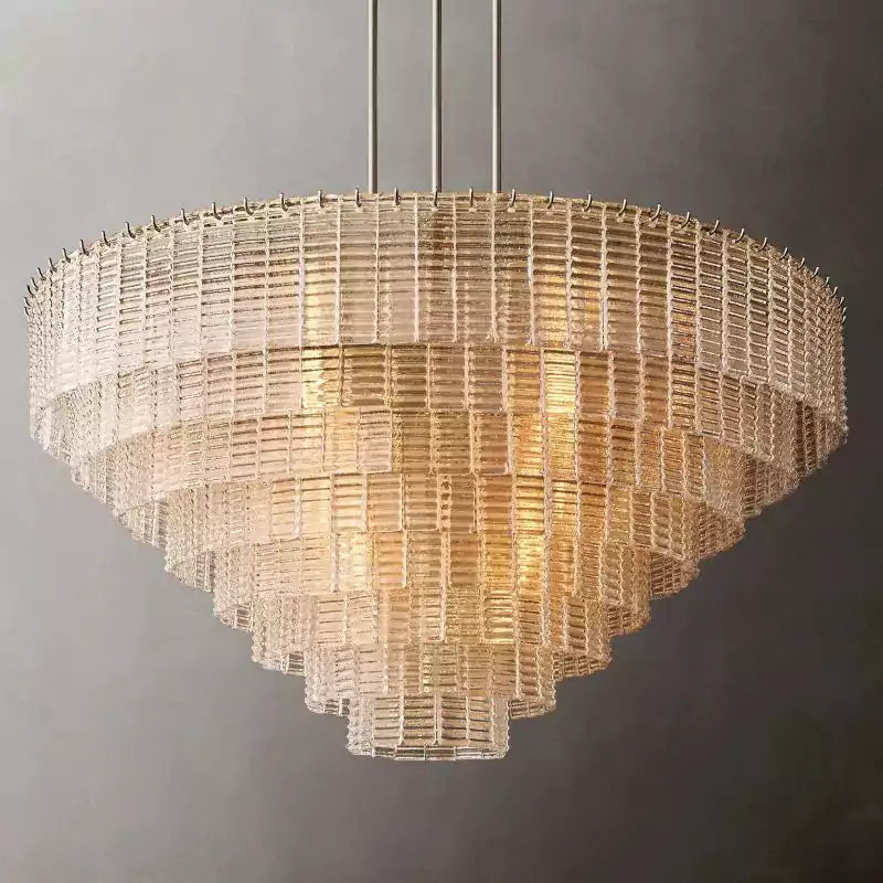 Sireney Clear Glass Round Chandelier 52"
