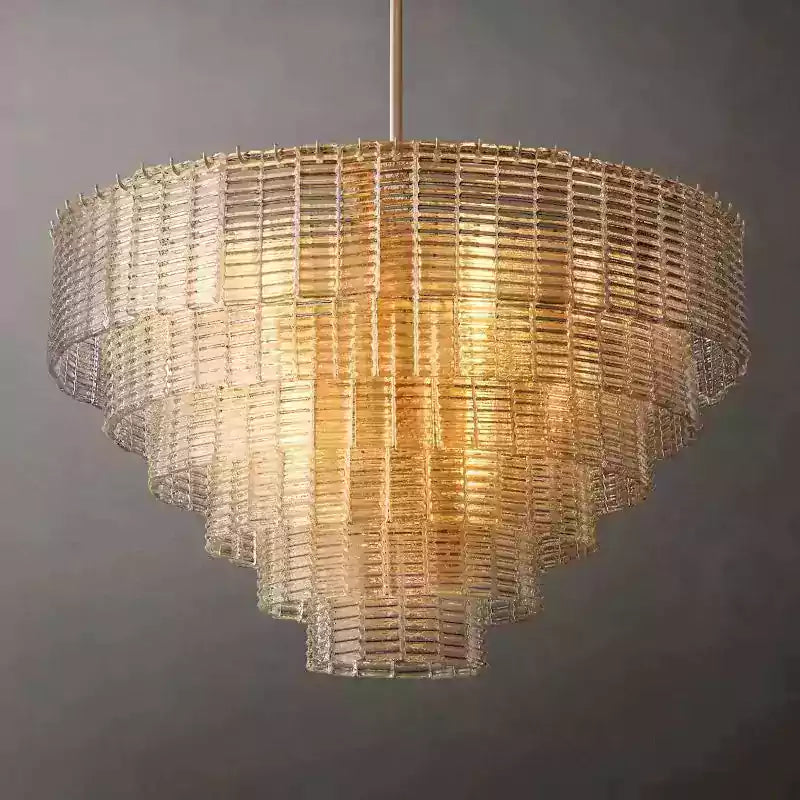 Sireney Clear Glass Round Chandelier 41"